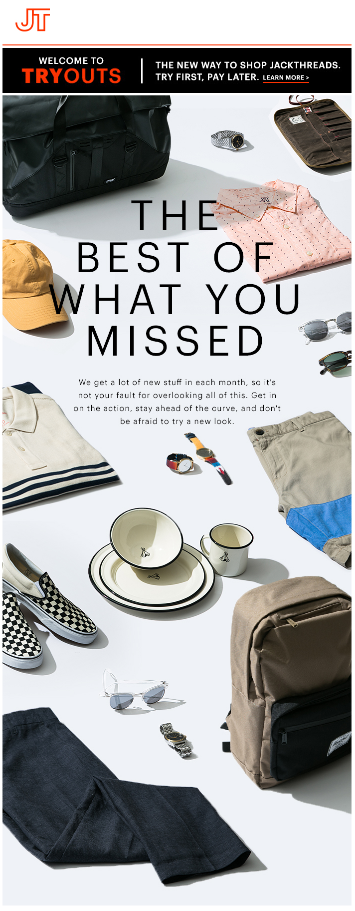 A JackThreads marketing email design